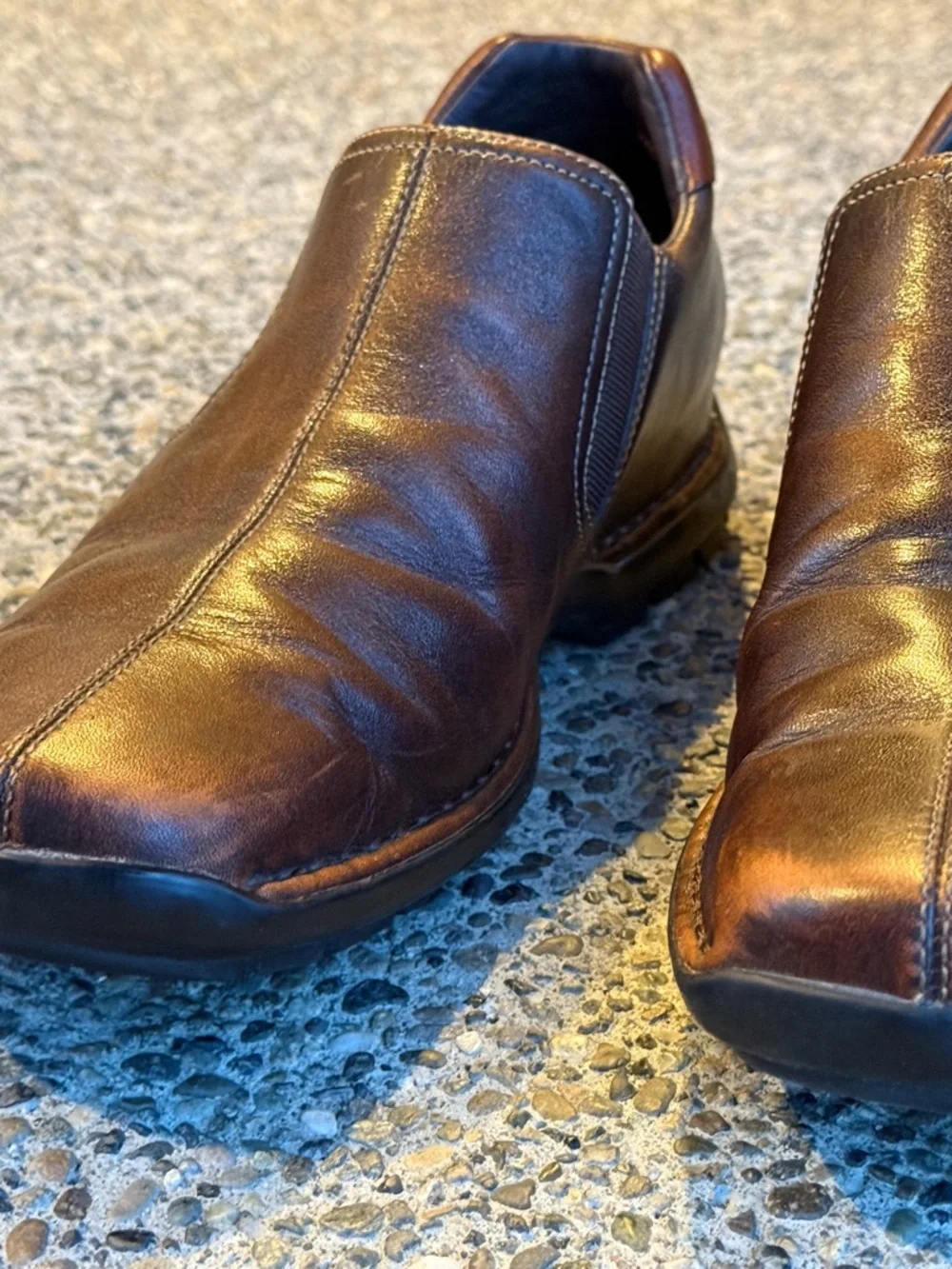 COLE HAAN Mens Brown Leather Slip On Casual Shoes Size 10.5 M Style C04269